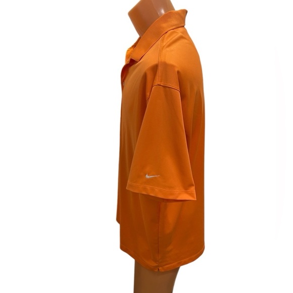 Nike Golf Fit Dry Men’s Short Sleeve Polo Shirt Sz XL  Orange Embroidered Swoosh - Picture 5 of 11